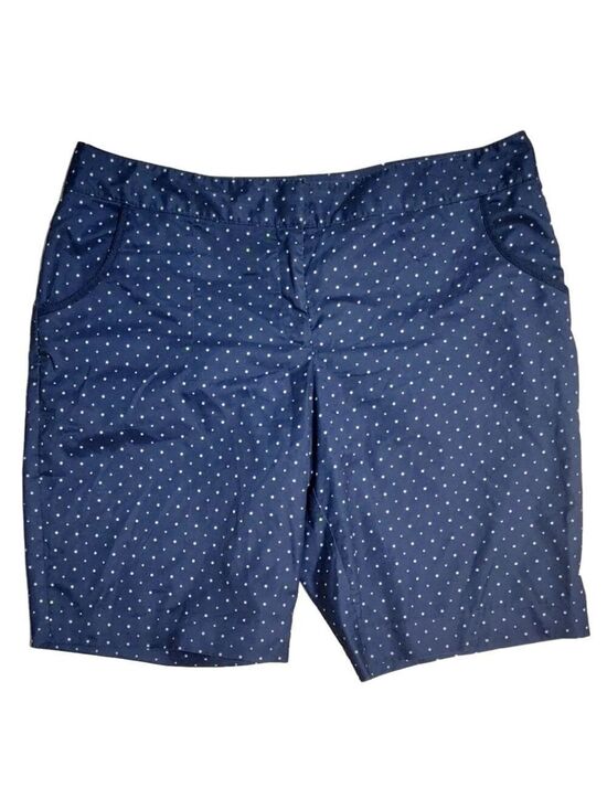 IZOD Pants - IZOD Golf Shorts Size 16 Blue Green Polka Dot
